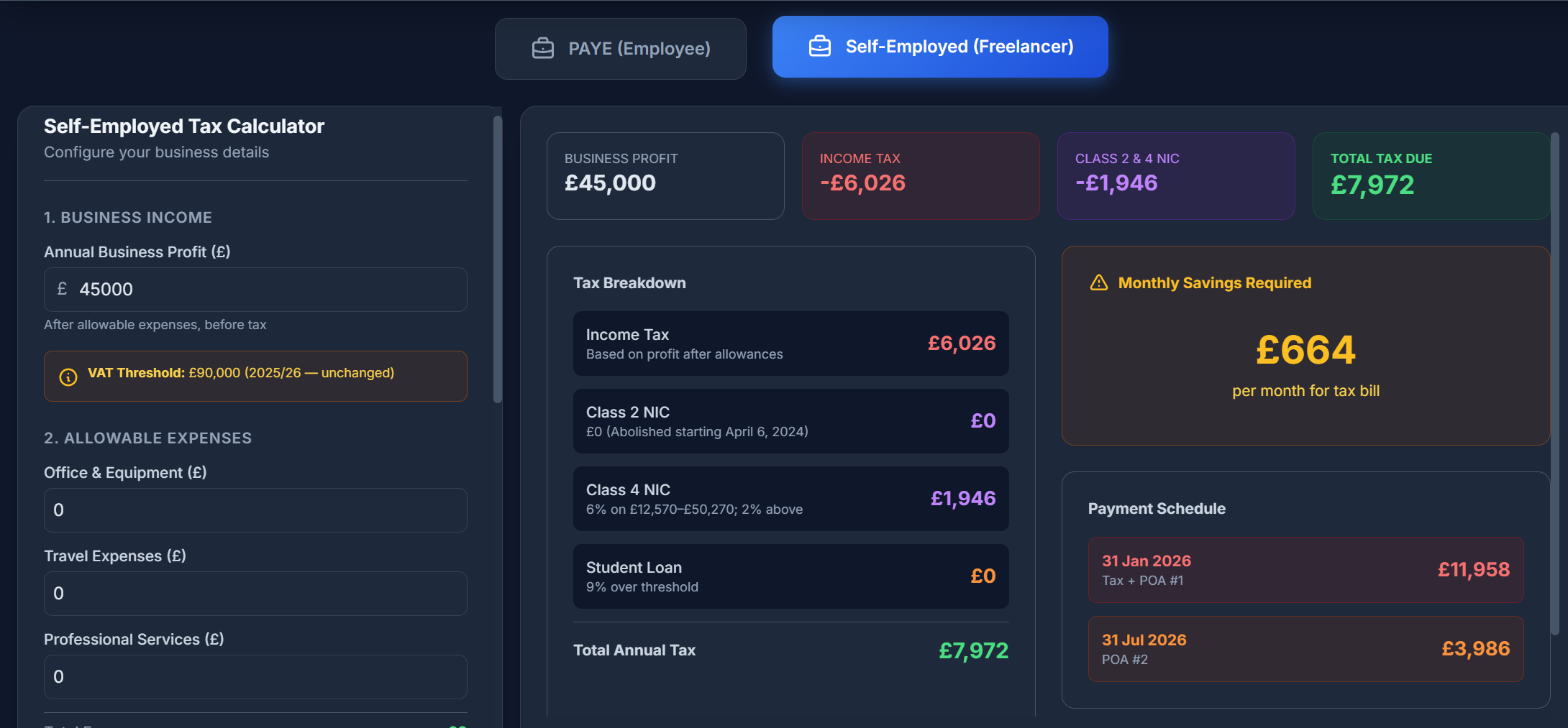 Business Income and Expenses Form